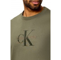 CALVIN KLEIN JEANS HERO MONOLOGO T-SHIRT ΜΠΛΟΥΖΑ ΑΝΔΡΙΚΗ OLIVE
