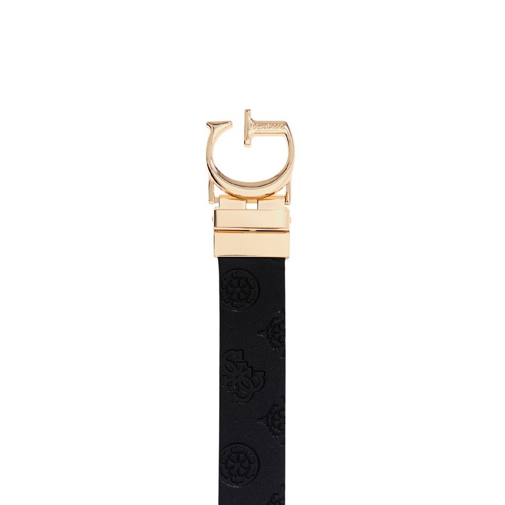 GUESS ELLA LOGO ADJ&REV PANT BELT ΖΩΝΗ ΓΥΝΑΙΚΕΙΑ BLACK