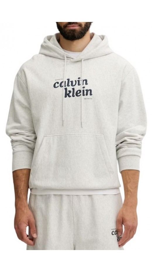 CALVIN KLEIN JEANS PREMIUM TERRY ΜΠΛΟΥΖΑ ΦΟΥΤΕΡ ΑΝΔΡΙΚΗ GREY
