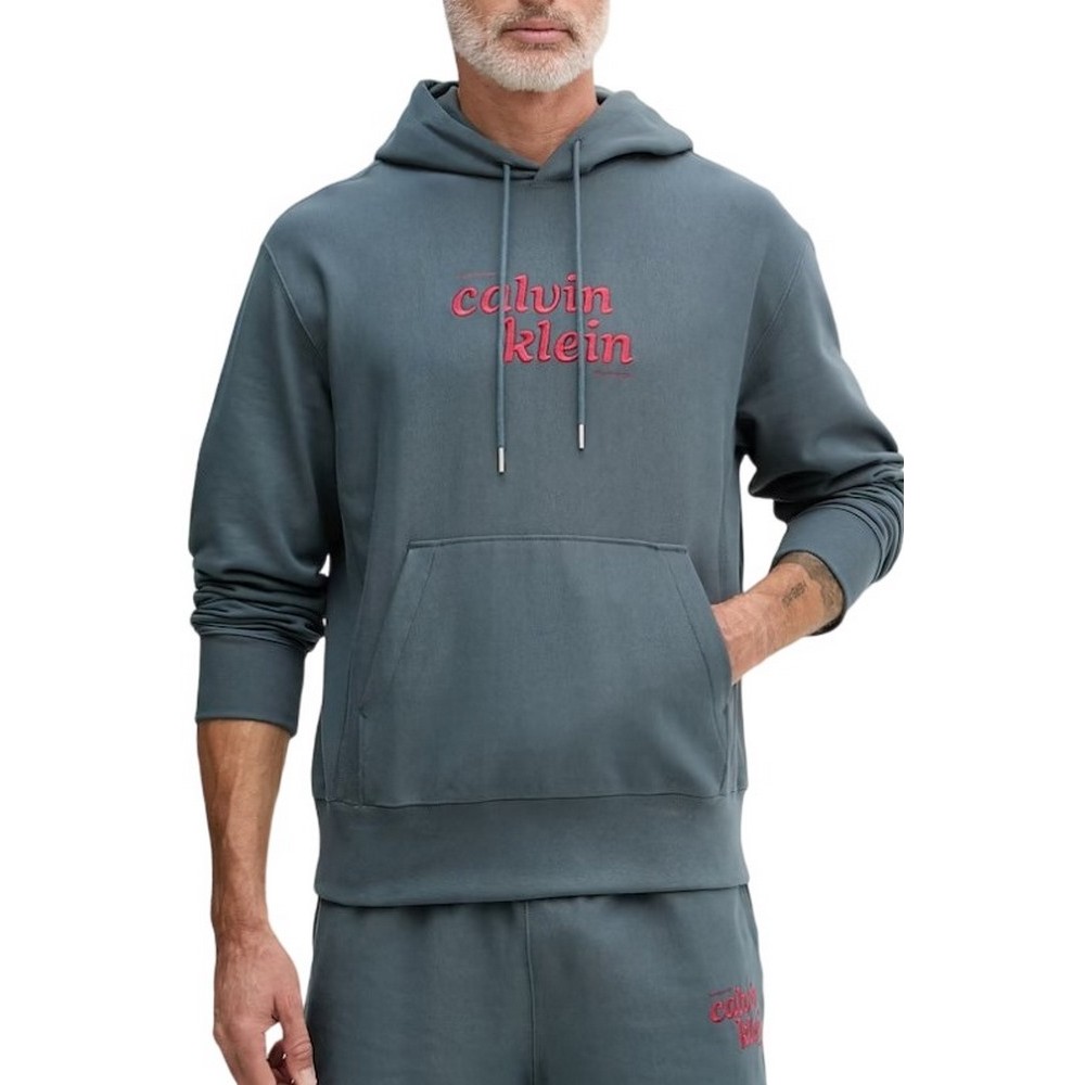 CALVIN KLEIN JEANS PREMIUM TERRY ΜΠΛΟΥΖΑ ΦΟΥΤΕΡ ΑΝΔΡΙΚΗ SLATE GRAY