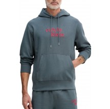 CALVIN KLEIN JEANS PREMIUM TERRY ΜΠΛΟΥΖΑ ΦΟΥΤΕΡ ΑΝΔΡΙΚΗ SLATE GRAY