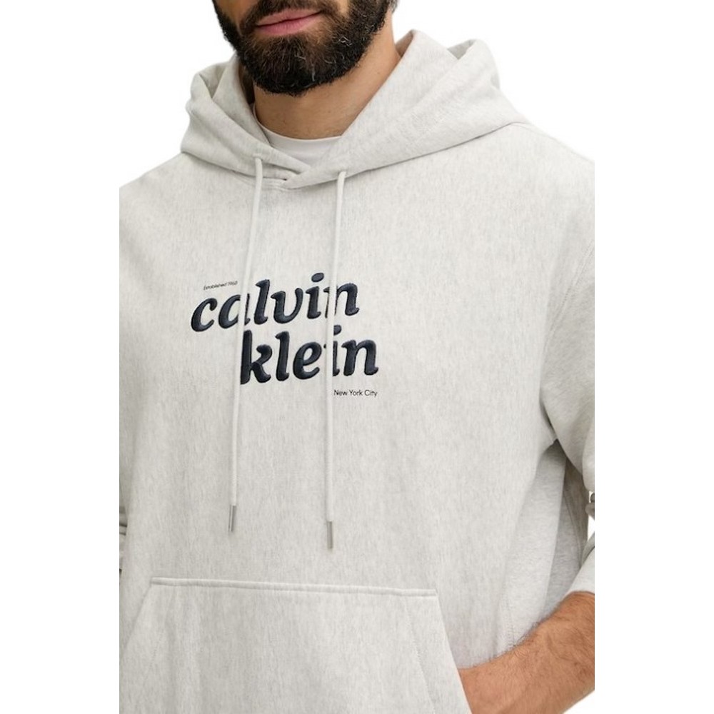 CALVIN KLEIN JEANS PREMIUM TERRY ΜΠΛΟΥΖΑ ΦΟΥΤΕΡ ΑΝΔΡΙΚΗ GREY