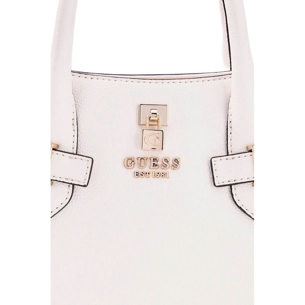 GUESS YESBA GIRLFRIEND SATCHEL ΤΣΑΝΤΑ ΓΥΝΑΙΚΕΙΑ OFF WHITE