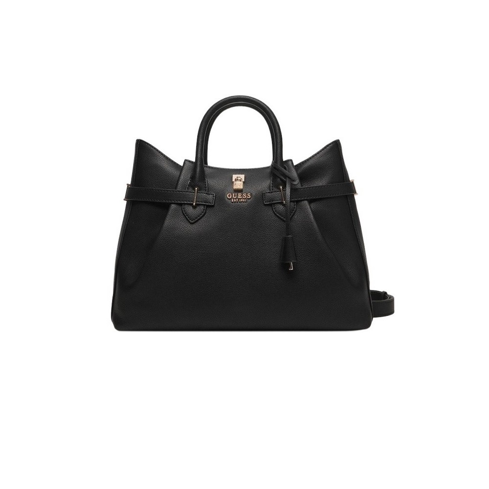 GUESS YESBA GIRLFRIEND SATCHEL ΤΣΑΝΤΑ ΓΥΝΑΙΚΕΙΑ BLACK