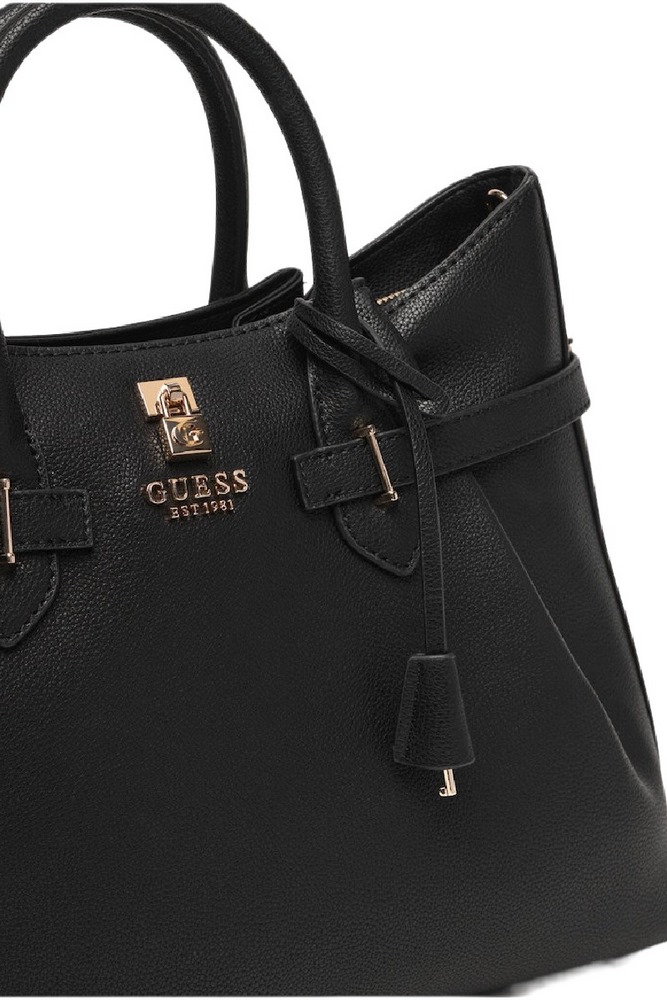 GUESS YESBA GIRLFRIEND SATCHEL ΤΣΑΝΤΑ ΓΥΝΑΙΚΕΙΑ BLACK