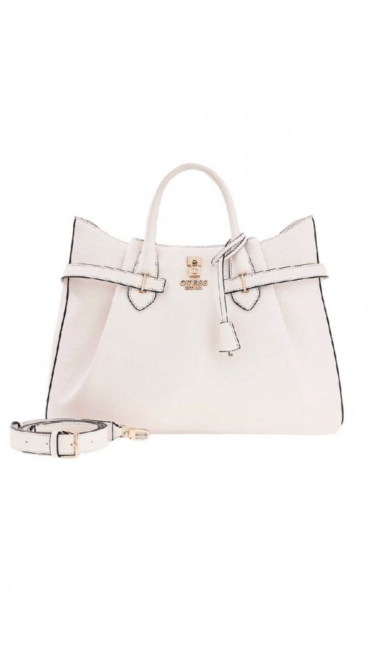 GUESS YESBA GIRLFRIEND SATCHEL ΤΣΑΝΤΑ ΓΥΝΑΙΚΕΙΑ OFF WHITE