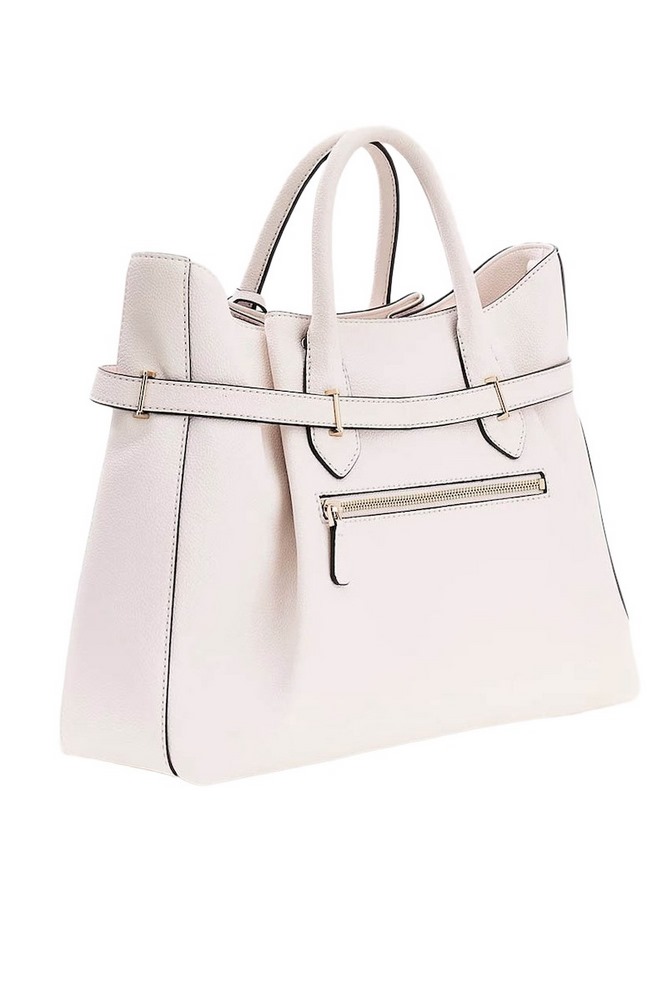 GUESS YESBA GIRLFRIEND SATCHEL ΤΣΑΝΤΑ ΓΥΝΑΙΚΕΙΑ OFF WHITE