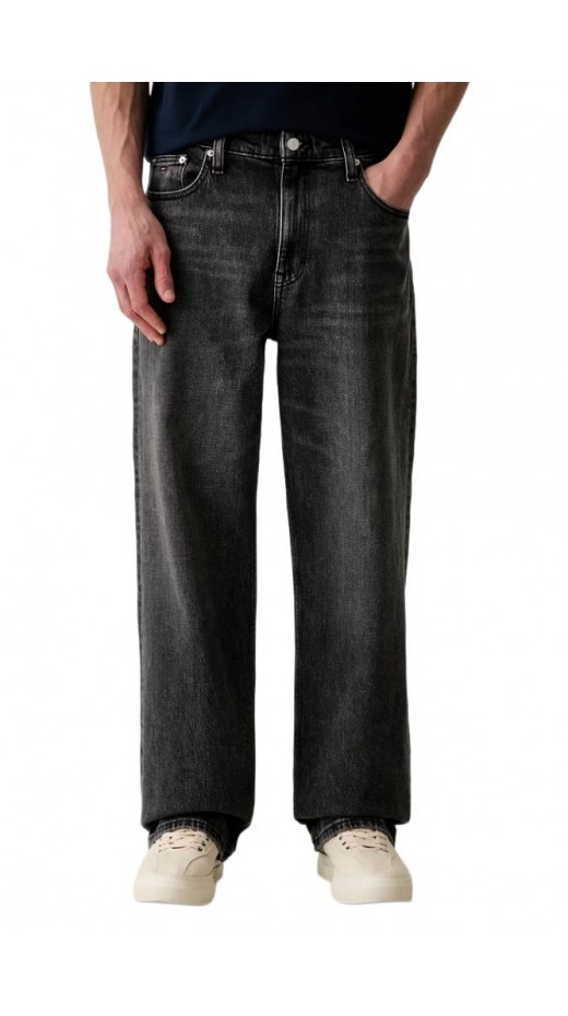 TOMMY JEANS JAIMIE RLXD STR BI0187 ΠΑΝΤΕΛΟΝΙ ΑΝΔΡΙΚΟ DENIM BLACK