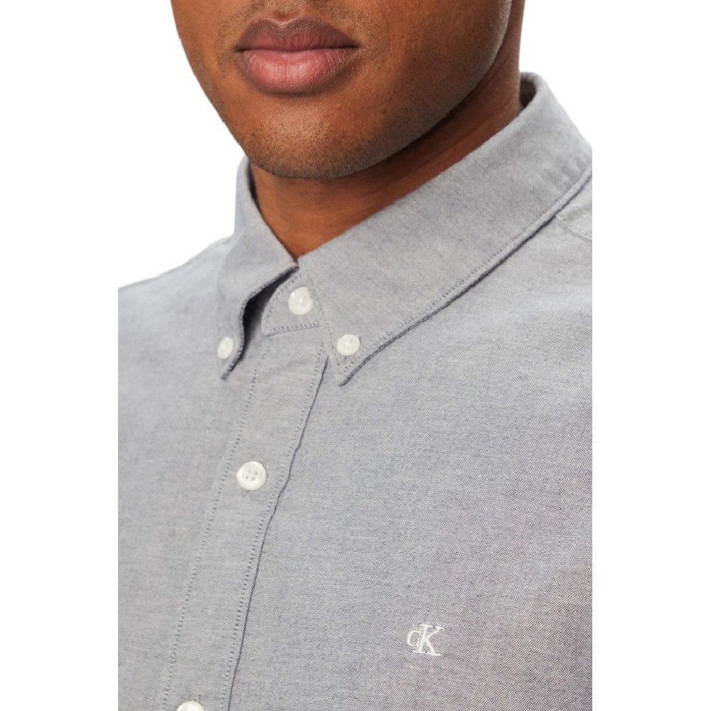 CALVIN KLEIN JEANS SOLID OXFORD CLASSIC SHIRT ΠΟΥΚΑΜΙΣΟ ΑΝΔΡΙΚΟ NAVY