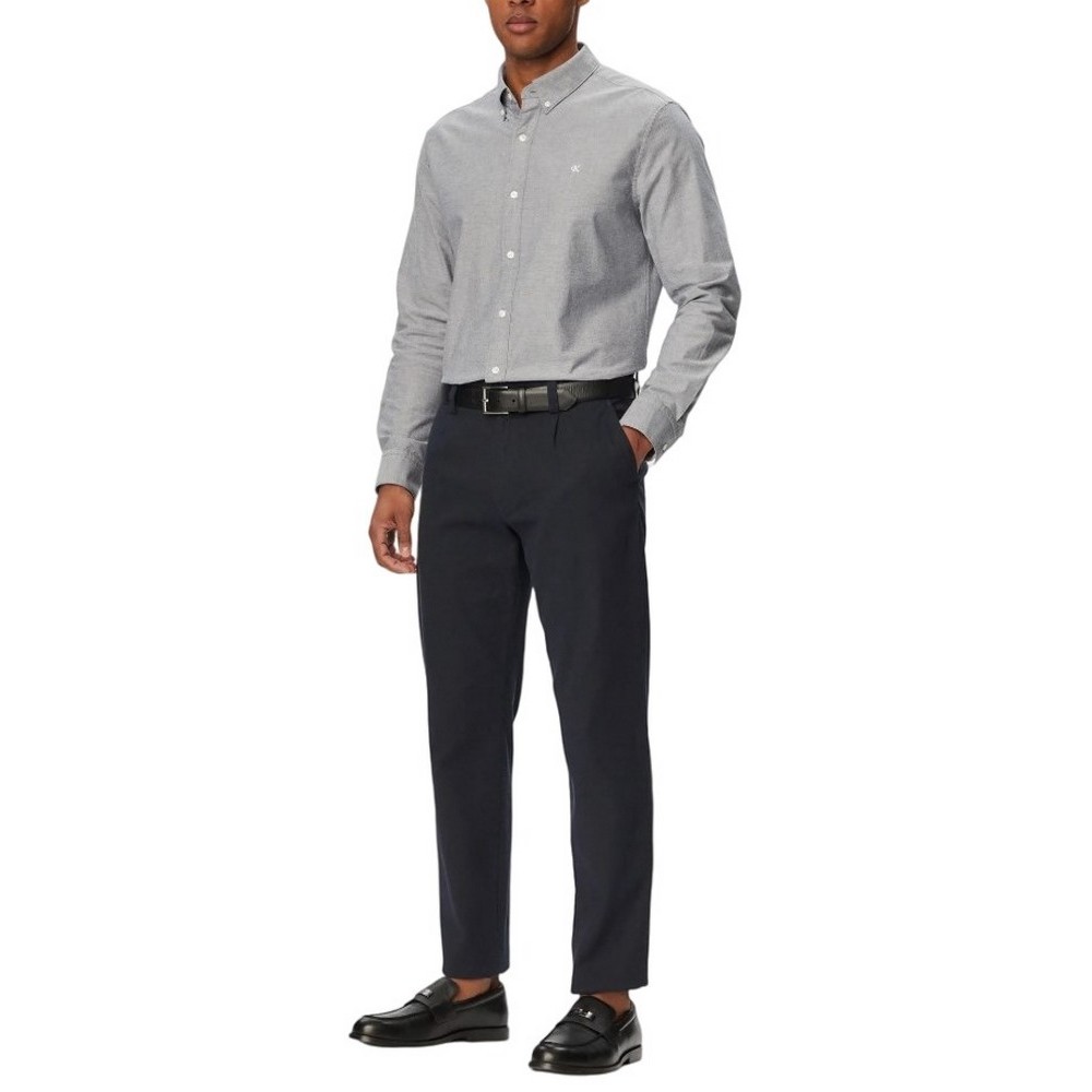 CALVIN KLEIN JEANS SOLID OXFORD CLASSIC SHIRT ΠΟΥΚΑΜΙΣΟ ΑΝΔΡΙΚΟ NAVY