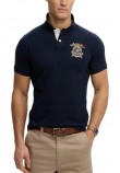 SUPERDRY D2 CREST POLO T-SHIRT ΜΠΛΟΥΖΑ ΑΝΔΡΙΚΗ DARK NAVY