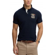 SUPERDRY D2 CREST POLO T-SHIRT ΜΠΛΟΥΖΑ ΑΝΔΡΙΚΗ DARK NAVY