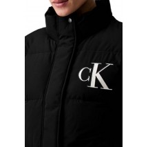 CALVIN KLEIN JEANS MATTE MW PATCH LOGO DOWN PUFFER ΜΠΟΥΦΑΝ ΓΥΝΑΙΚΕΙΟ BLACK