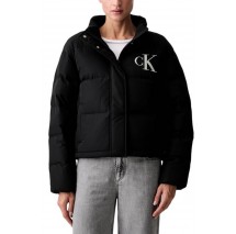 CALVIN KLEIN JEANS MATTE MW PATCH LOGO DOWN PUFFER ΜΠΟΥΦΑΝ ΓΥΝΑΙΚΕΙΟ BLACK