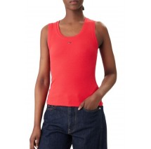TOMMY JEANS  ESSENTIAL RIB TANK EXT ΤΟΠ ΓΥΝΑΙΚΕΙΟ RED ALERT