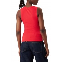 TOMMY JEANS  ESSENTIAL RIB TANK EXT ΤΟΠ ΓΥΝΑΙΚΕΙΟ RED ALERT