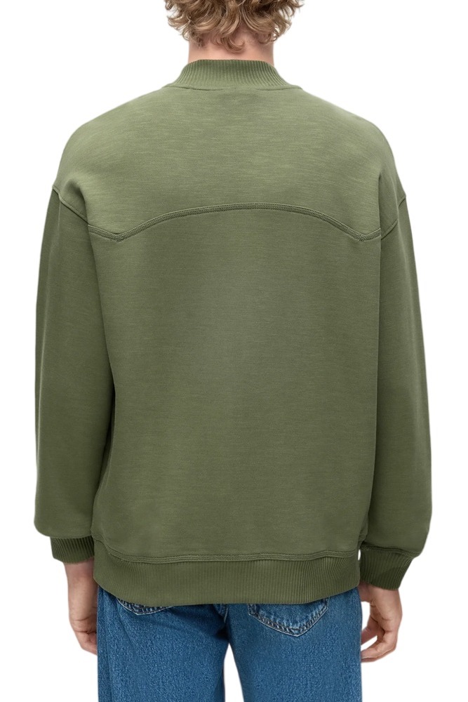 HUGO BOSS NUVOJACK JERSEY SWEATSHIRT ΖΑΚΕΤΑ ΦΟΥΤΕΡ ΑΝΔΡΙΚΗ MILITARY GREEN
