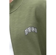 HUGO BOSS NUVOJACK JERSEY SWEATSHIRT ΖΑΚΕΤΑ ΦΟΥΤΕΡ ΑΝΔΡΙΚΗ MILITARY GREEN