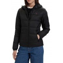 TOMMY JEANS SLIM LW HOODED PADDED JACKET ΜΠΟΥΦΑΝ ΓΥΝΑΙΚΕΙΟ BLACK