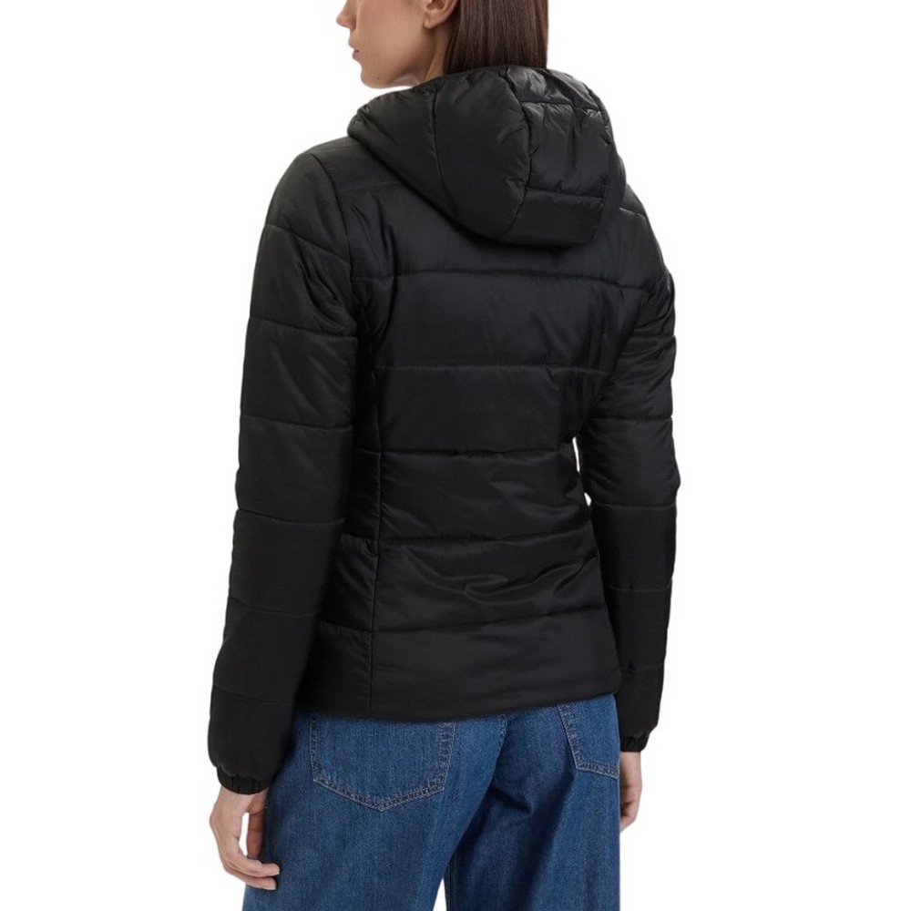 TOMMY JEANS SLIM LW HOODED PADDED JACKET ΜΠΟΥΦΑΝ ΓΥΝΑΙΚΕΙΟ BLACK