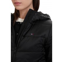 TOMMY JEANS SLIM LW HOODED PADDED JACKET ΜΠΟΥΦΑΝ ΓΥΝΑΙΚΕΙΟ BLACK