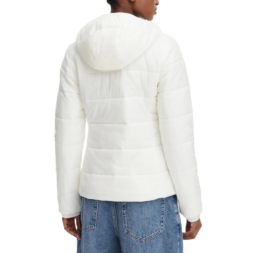 TOMMY JEANS SLIM LW HOODED PADDED JACKET ΜΠΟΥΦΑΝ ΓΥΝΑΙΚΕΙΟ WHITE