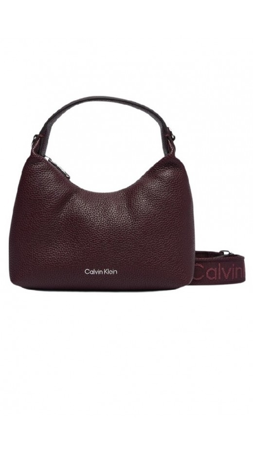CALVIN KLEIN WEBBING STRAP SMALL BAG ΤΣΑΝΤΑ ΓΥΝΑΙΚΕΙΑ BORDEAUX