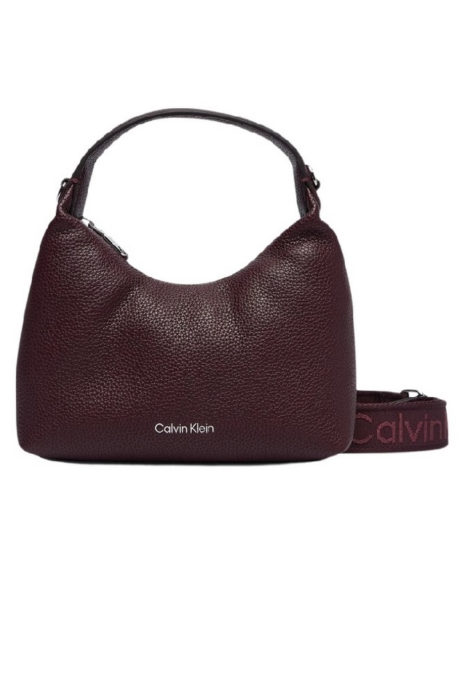 CALVIN KLEIN WEBBING STRAP SMALL BAG ΤΣΑΝΤΑ ΓΥΝΑΙΚΕΙΑ BORDEAUX