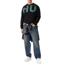 HUGO BOSS SWEATSHIRT NALFCREW ΦΟΥΤΕΡ ΜΠΛΟΥΖΑ ΑΝΔΡΙΚΗ BLACK