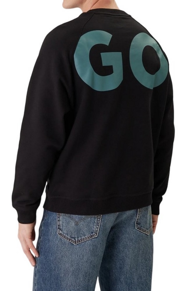 HUGO BOSS SWEATSHIRT NALFCREW ΦΟΥΤΕΡ ΜΠΛΟΥΖΑ ΑΝΔΡΙΚΗ BLACK