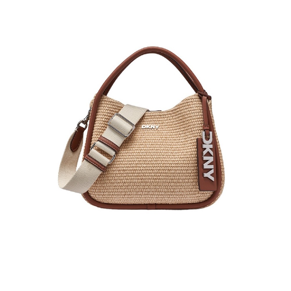 DKNY CAPRI HOBOS HANDBAG R61CDK69 ΤΣΑΝΤΑ ΓΥΝΑΙΚΕΙΑ COGNAC