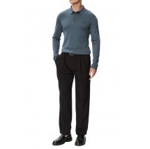 CALVIN KLEIN SLIM SUPIMA LOGO PATCH POLO T-SHIRT ΜΠΛΟΥΖΑ ΑΝΔΡΙΚΗ BLUE GREY
