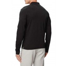 CALVIN KLEIN SLIM SUPIMA LOGO PATCH POLO T-SHIRT ΜΠΛΟΥΖΑ ΑΝΔΡΙΚΗ BLACK