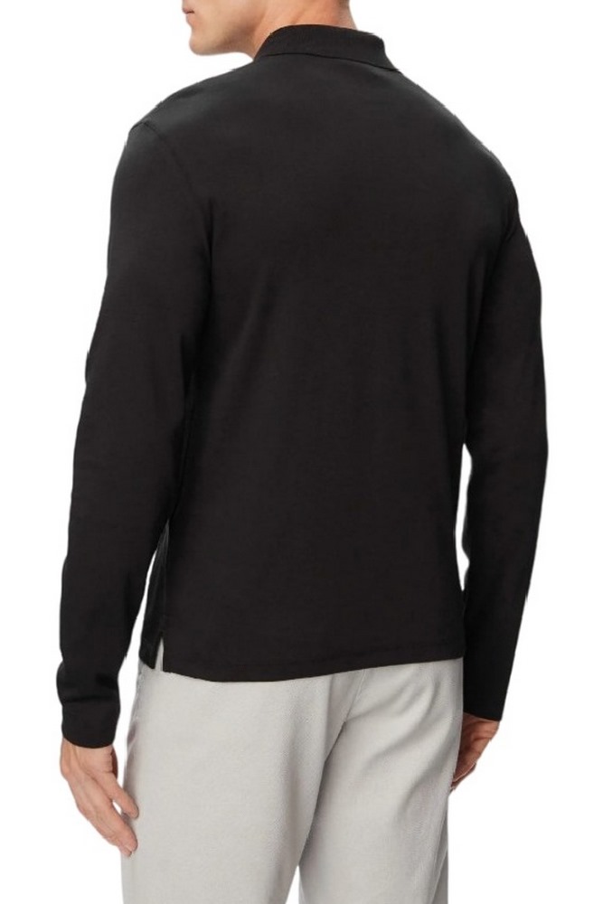 CALVIN KLEIN SLIM SUPIMA LOGO PATCH POLO T-SHIRT ΜΠΛΟΥΖΑ ΑΝΔΡΙΚΗ BLACK