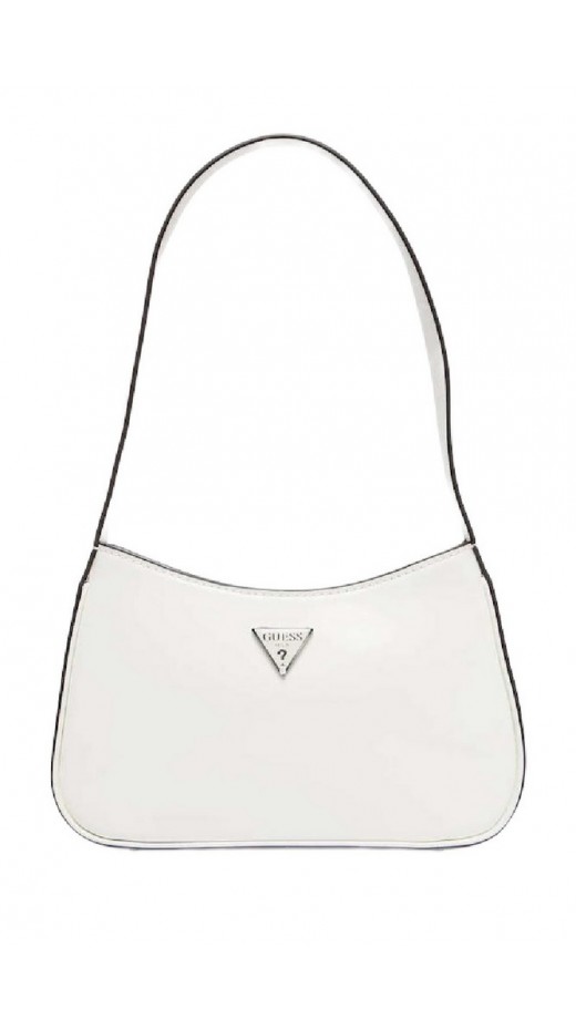 GUESS ARNELA TOP ZIP SHOULDER BAG ΤΣΑΝΤΑ ΓΥΝΑΙΚΕΙΑ WHITE