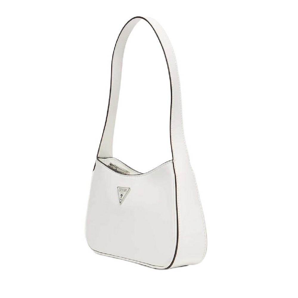 GUESS ARNELA TOP ZIP SHOULDER BAG ΤΣΑΝΤΑ ΓΥΝΑΙΚΕΙΑ WHITE