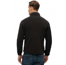 SUPERDRY D3 OVIN ESTATE FULL ZIP FLEECE ΖΑΚΕΤΑ ΑΝΔΡΙΚΗ BLACK