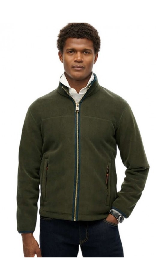 SUPERDRY D3 OVIN ESTATE FULL ZIP FLEECE ΖΑΚΕΤΑ ΑΝΔΡΙΚΗ OLIVE