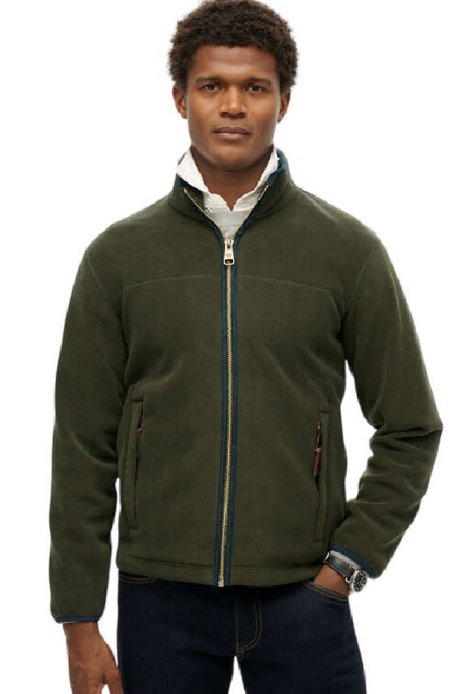 SUPERDRY D3 OVIN ESTATE FULL ZIP FLEECE ΖΑΚΕΤΑ ΑΝΔΡΙΚΗ OLIVE