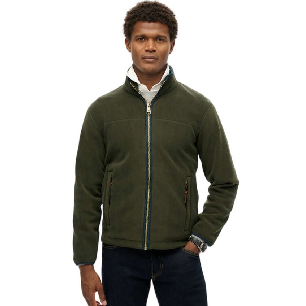 SUPERDRY D3 OVIN ESTATE FULL ZIP FLEECE ΖΑΚΕΤΑ ΑΝΔΡΙΚΗ OLIVE