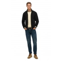 SUPERDRY D3 OVIN ESTATE FULL ZIP FLEECE ΖΑΚΕΤΑ ΑΝΔΡΙΚΗ BLACK