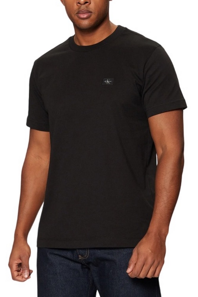 CALVIN KLEIN JEANS WOVEN LABEL REGULAR TEE T-SHIRT ΜΠΛΟΥΖΑ ΑΝΔΡΙΚΗ BLACK