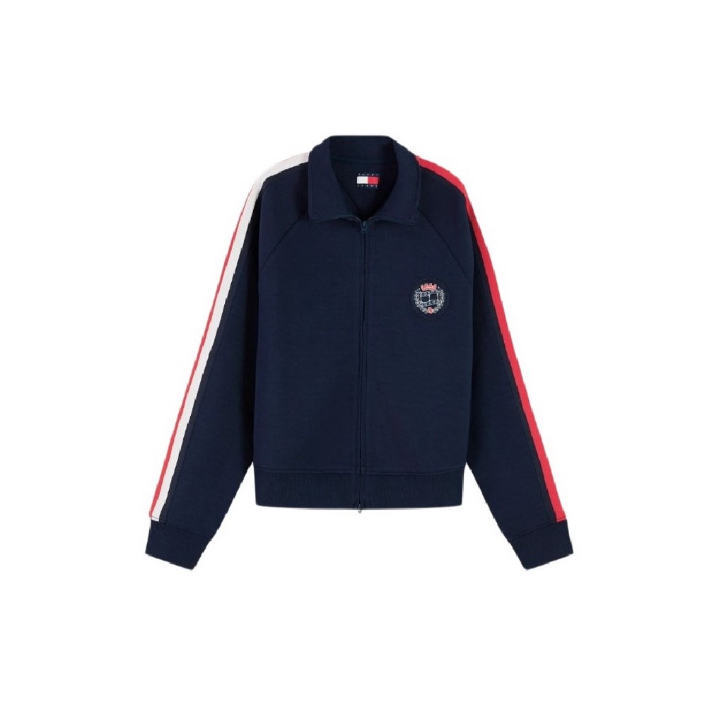 TOMMY JEANS TAPE TRACK JACKET ΖΑΚΕΤΑ ΦΟΥΤΕΡ ΓΥΝΑΙΚΕΙΑ NAVY