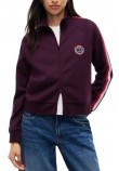 TOMMY JEANS TAPE TRACK JACKET ΖΑΚΕΤΑ ΦΟΥΤΕΡ ΓΥΝΑΙΚΕΙΑ BERRY