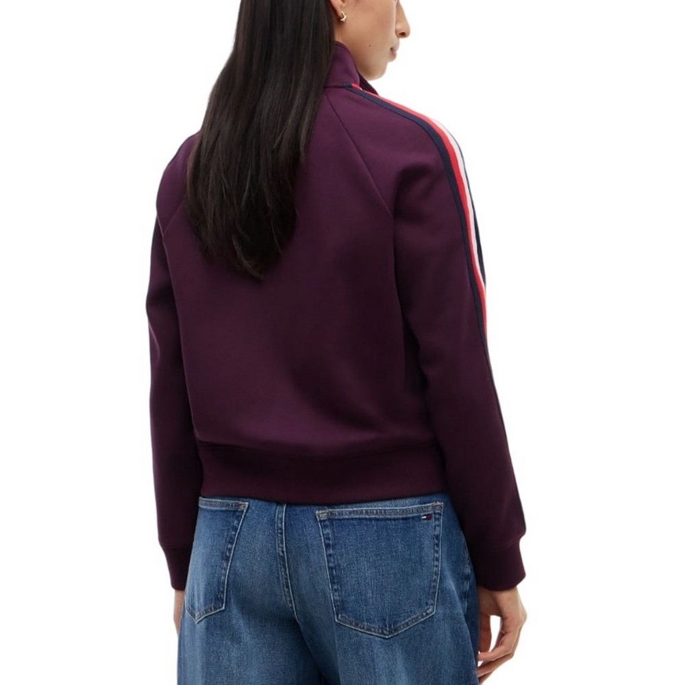 TOMMY JEANS TAPE TRACK JACKET ΖΑΚΕΤΑ ΦΟΥΤΕΡ ΓΥΝΑΙΚΕΙΑ BERRY