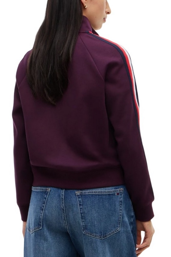 TOMMY JEANS TAPE TRACK JACKET ΖΑΚΕΤΑ ΦΟΥΤΕΡ ΓΥΝΑΙΚΕΙΑ BERRY