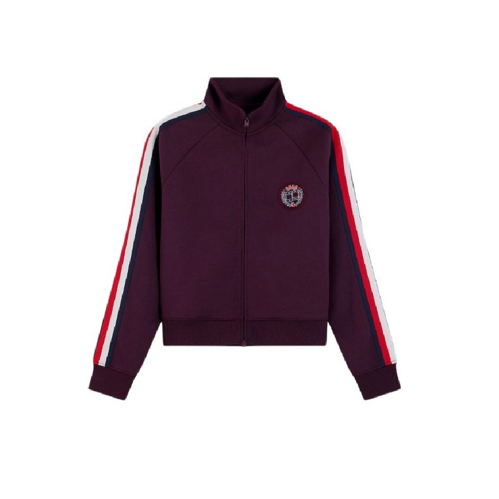 TOMMY JEANS TAPE TRACK JACKET ΖΑΚΕΤΑ ΦΟΥΤΕΡ ΓΥΝΑΙΚΕΙΑ BERRY