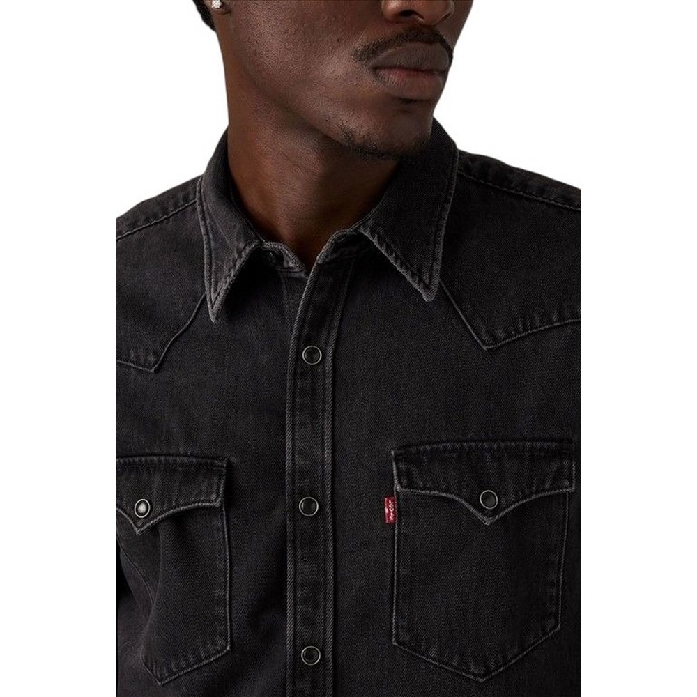 LEVIS BARSTOW WESTERN STANDARD ΠΟΥΚΑΜΙΣΟ ΤΖΙΝ ΑΝΔΡΙΚΟ DENIM BLACK