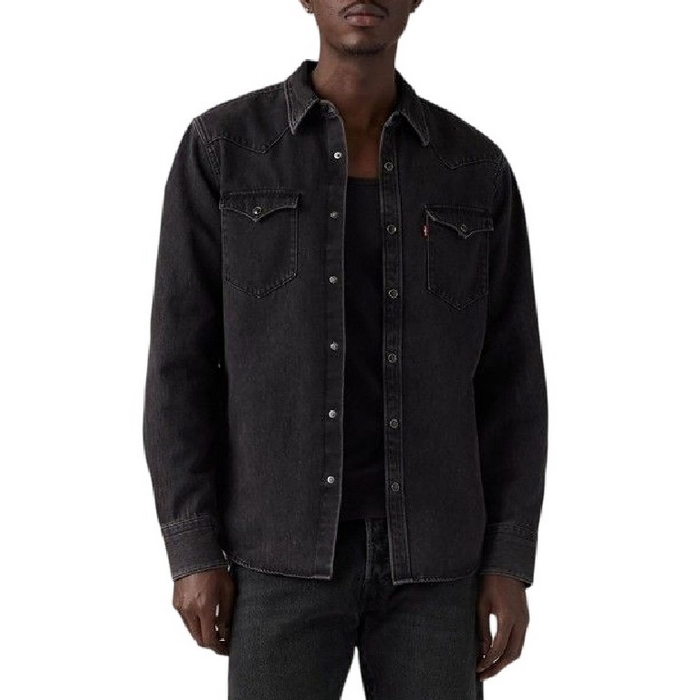 LEVIS BARSTOW WESTERN STANDARD ΠΟΥΚΑΜΙΣΟ ΤΖΙΝ ΑΝΔΡΙΚΟ DENIM BLACK