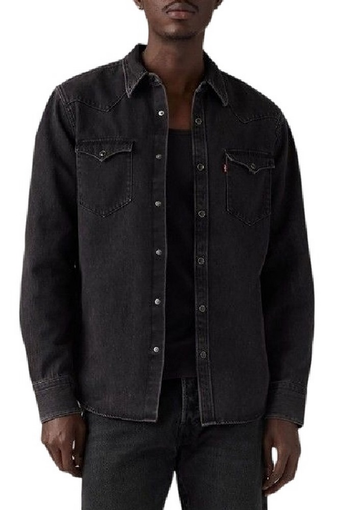 LEVIS BARSTOW WESTERN STANDARD ΠΟΥΚΑΜΙΣΟ ΤΖΙΝ ΑΝΔΡΙΚΟ DENIM BLACK